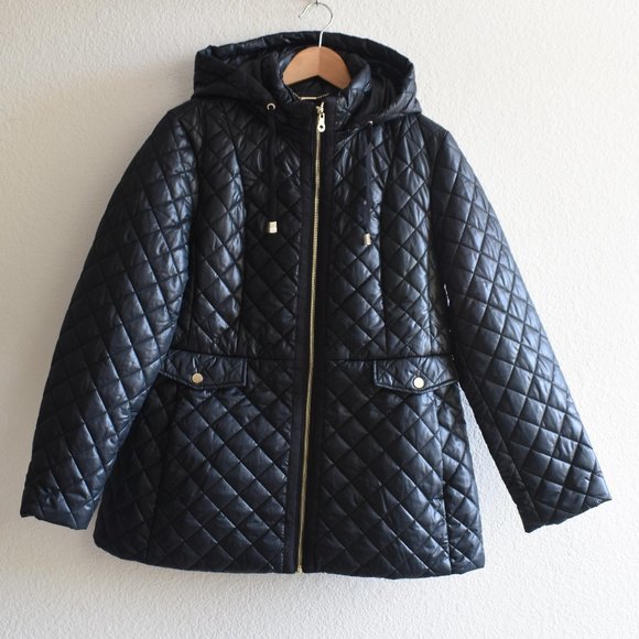 Kate Spade Quilted Hoodie Jacket